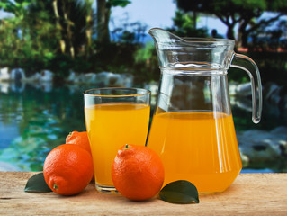 tangerine and juice