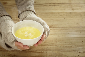 温かい飲み物 コーンスープ