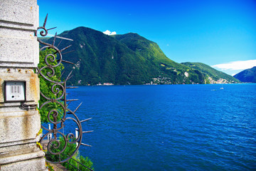 Lugano lake view