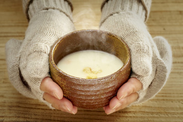 温かい飲み物 ポタージュスープ
