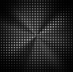 black metal with halftone background