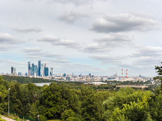 Obraz premium panorama of Moscow/ view of Moscow from Sparrow Hills