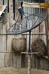 satellite dishes antenna at The countryside