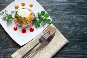 Aspic On Table