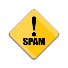 Spam Exclamation hazard sign