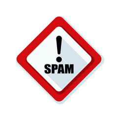 Spam Exclamation hazard sign