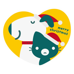 わんニャンパーク クリスマスハート(黄)