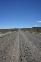 Fototapeta na wymiar endless straight road argentina
