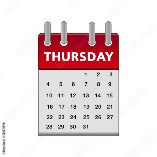 calendar-thursday-icon-vector-stock-image-and-royalty-free-vector