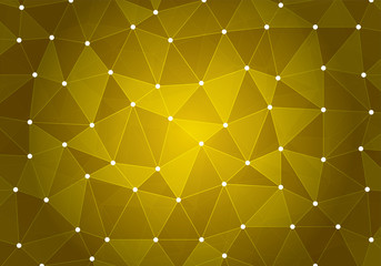 Abstract Gold Triangle Geometrical Background