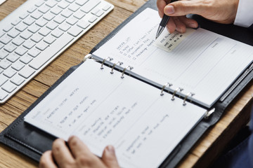 Journal Writing Planning Workplace Concept