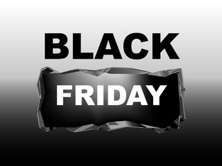 Black Friday black crystal bar banner