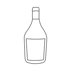 wine bottle icon image vector illustration design 