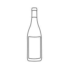 wine bottle icon image vector illustration design 