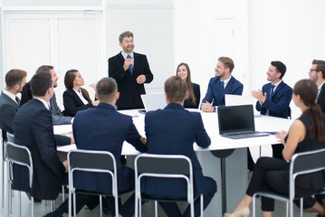 Business people in a conference room.