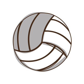 volleyball ball icon image vector illustration design 