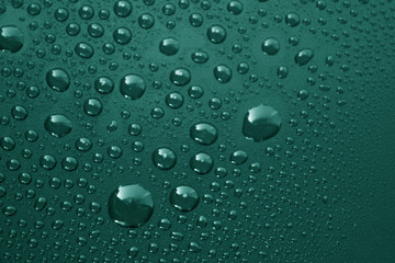 water drops on black