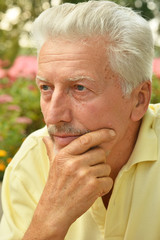 portrait of a senior man