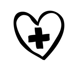 Obraz premium medical cross icon image vector illustration design 