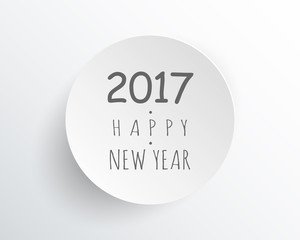 Happy new 2017 year. Greetings card. Colorful design. Vector ill