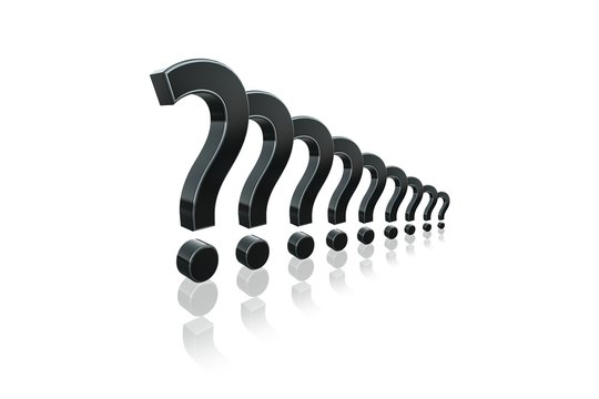 Question marks in 3d