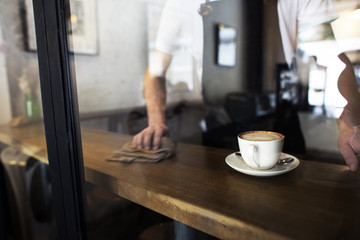Serving Service Staff Customer Service Cafe Concept
