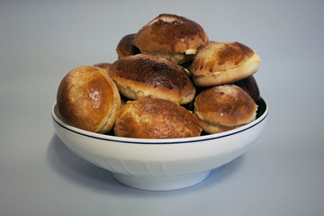 delicious cream bun for breakfast