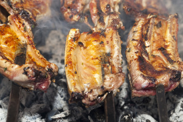 skewers of pork