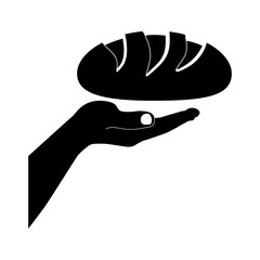 bread loaf icon image vector illustration design 