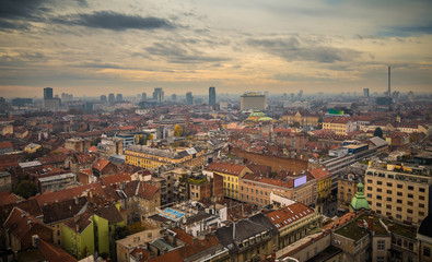 Fototapeta na wymiar Zagreb-city scape