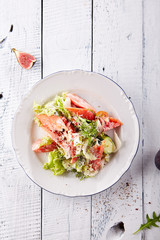 Vegetable Salad with Parmesan Cheese