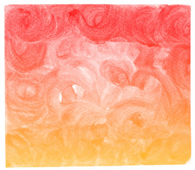 Abstract red watercolor on white background.This is watercolor splash.It is drawn by hand.