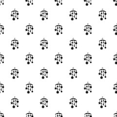 Baby bed carousel pattern. Simple illustration of baby bed carousel vector pattern for web