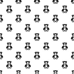 Teddy bear pattern. Simple illustration of teddy bear vector pattern for web