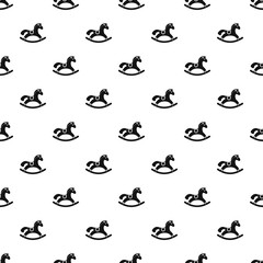 Rocking horse pattern. Simple illustration of rocking horse vector pattern for web