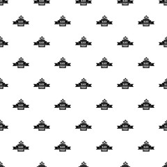 Black Friday ribbon pattern. Simple illustration of Black Friday ribbon vector pattern for web