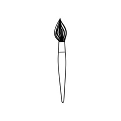 paint brush icon imagev ector illustration design