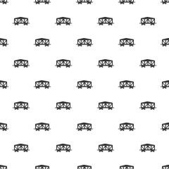 Train cargo wagon pattern. Simple illustration of train cargo wagon vector pattern for web