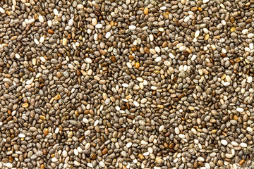 Close up chia seed as texture background