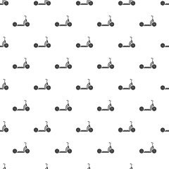 Kick scooter pattern. Simple illustration of kick scooter vector pattern for web