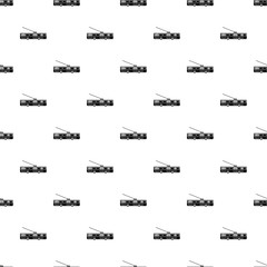 Trolleybus pattern. Simple illustration of trolleybus vector pattern for web
