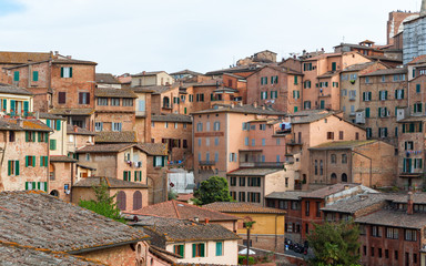 Fototapeta na wymiar Siena charming medieval town