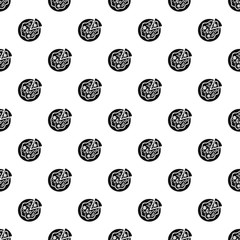 Italian pizza pattern. Simple illustration of italian pizza vector pattern for web