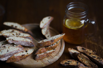 Homemade biscotti