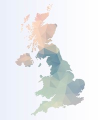 Polygonal map of Britain