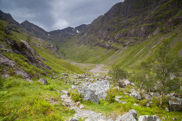 Lost Valley in Glencoe, Highlands, Schottland