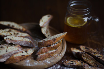 Homemade biscotti