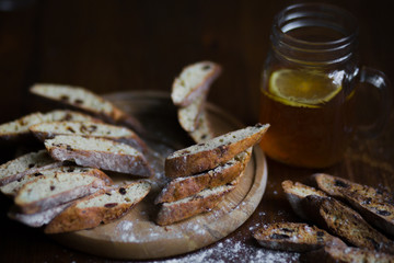 Homemade biscotti