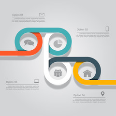 Infographic template with place for your data. Vector illustration.