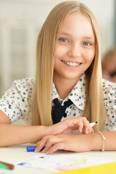 Portrait of school girl